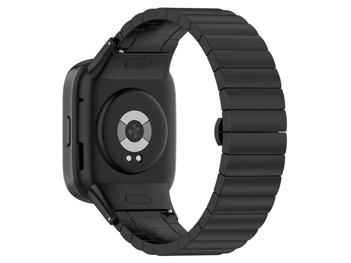 Bracelete De Aço Inoxidável 20mm Para Xiaomi Redmi Watch 3/mi Watch Lite 3 Preto 