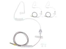 3 Juegos De Auriculares Air Tube Hrt-1 Con Micrófono, Conector De 3,5 Mm Y Cable Transparente.