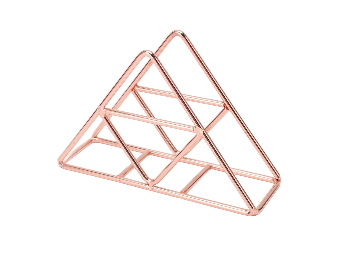 Servilletas Verticales Porta Servilletas De Hierro Forjado Metalizado Dorado Rosa Moda Grueso Grande