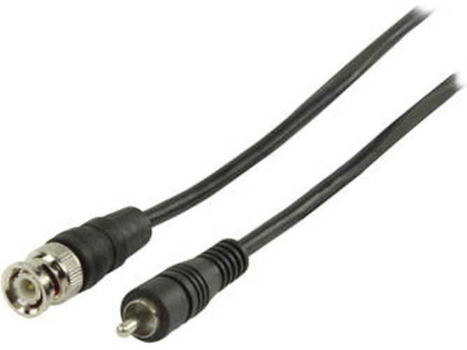 Cable de Antena VALUELINE (Coaxial - 1 m - Negro)