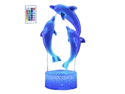 Candeeiro De Mesa Pequeño 3D De La Serie Dolphin JEIIBRZUI