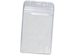 100 Portatarjetas Verticales Transparentes Mate, Impermeables, De Plástico Resistente, Para Tarjetas.