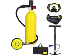 Mini Cilindro De Oxígeno Para Buceo Con Respirador Portátil De 1 Litro De Capacidad (color:
