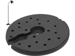 Base Metálica Pesada De 240 Mm De Diámetro Para Soporte De Lámpara De Mesa.