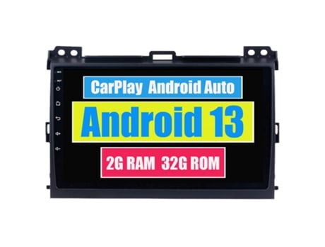 Autoradio Multimedia ROVERONE para Toyota Land Cruiser Prado 120 3 2002 - 2009 CarPlay Android Coche Radio Bluetooth Navegación