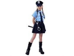 Rebe-fantasia De Pícia Para Meninas Cosplay Halloween Festa Uniforme Crianças 2-8 Anos Oki 7-9 Anos