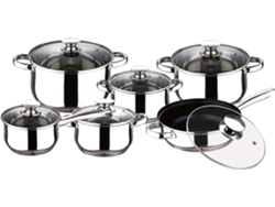 Batería de Cocina de Acero Inoxidable KLACK Royal Swiss (12 piezas)