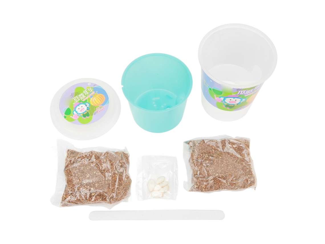 Kit De Cultivo De Plantas En Maceta Pequeña Para Niños Con Semillas, Tierra Y Maceta Para Plantar (calabaza)