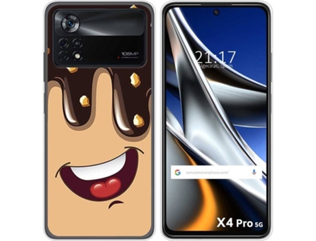 Carcasa para Xiaomi Poco X4 Pro 5G TUMUNDOSMARTPHONE Dibujos Helado Chocolate Multicolor