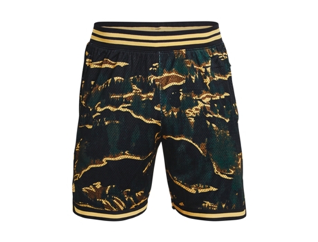 Pantalones Cortos de Hombre para Baloncesto UNDER ARMOUR Corto Curry Punto Amarillo (2XL)
