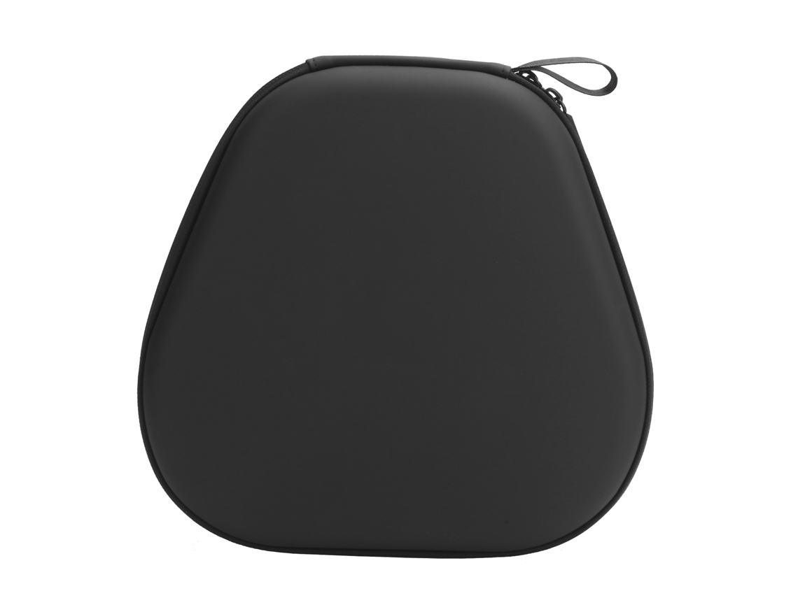 Estojo Portátil Para Fones De Ouvido Bolsa De Viagem Capa Protetora Couro Pu+eva Preto
