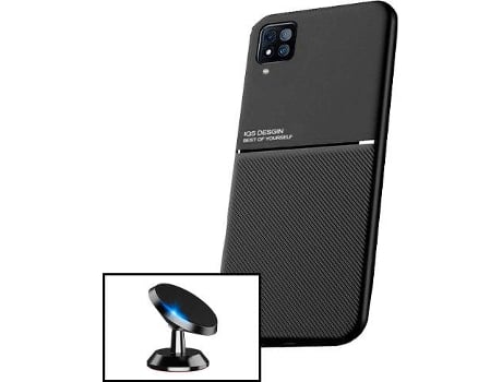 Carcasa + Soporte Magnético Samsung Galaxy A22 PHONECARE Magnetic Lux Negro