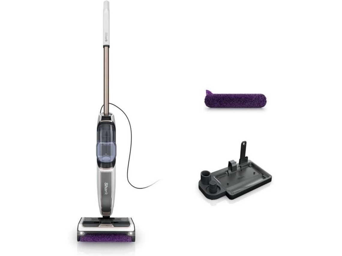 Barredora a vapor Shark Steampickup Sd200eu 3 en 1 para suelos duros que separa los residuos húmedos de los secos.