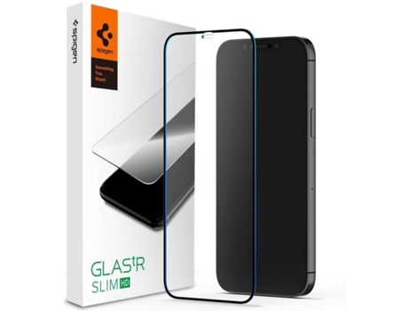 Película Cristal Templado iPhone 12 Mini SPIGEN Negro