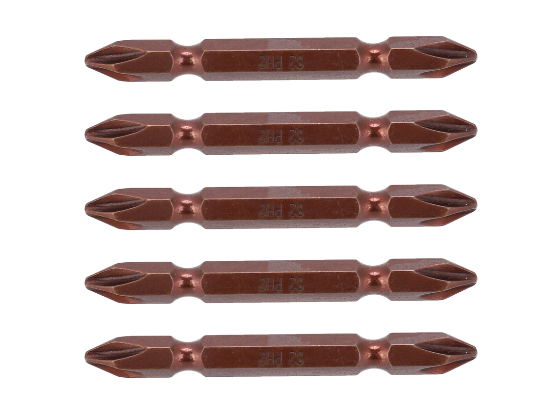 Juego De 5 Puntas De Destornillador De Doble Extremo, Acero Aleado, Para Reparación Eléctrica, Herramienta Para Apretar Tornillos, 65 Mm
