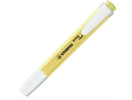 Marcador Fluorescente STABILO Swing Cool Pastel Amarillo (10 Unidades)