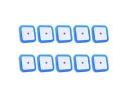 10pcs Luz Nocturna Led De Alta Brillo Control Por Inducción Enchufable Para Dormitorio Azul