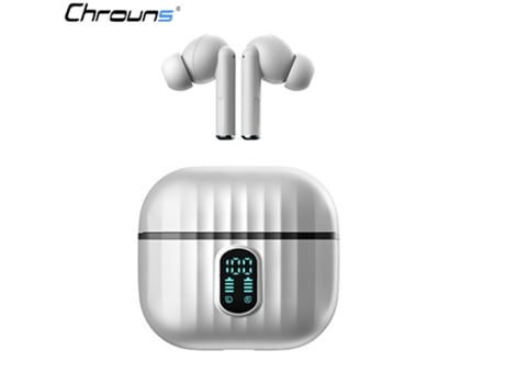 Auriculares Bluetooth True Wireless CHRONUS Chrons Ipx5 a prueba de agua 36 horas de reproducción en blanco
