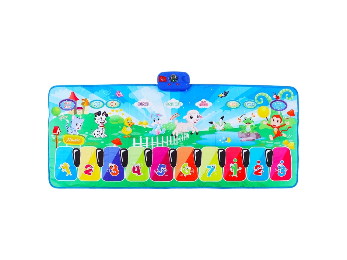 Bj-colchoneta Musical Piano Portátil Para Bebês Com Padrões De Animais, Jogo De Dança E Presente Educativo Musical