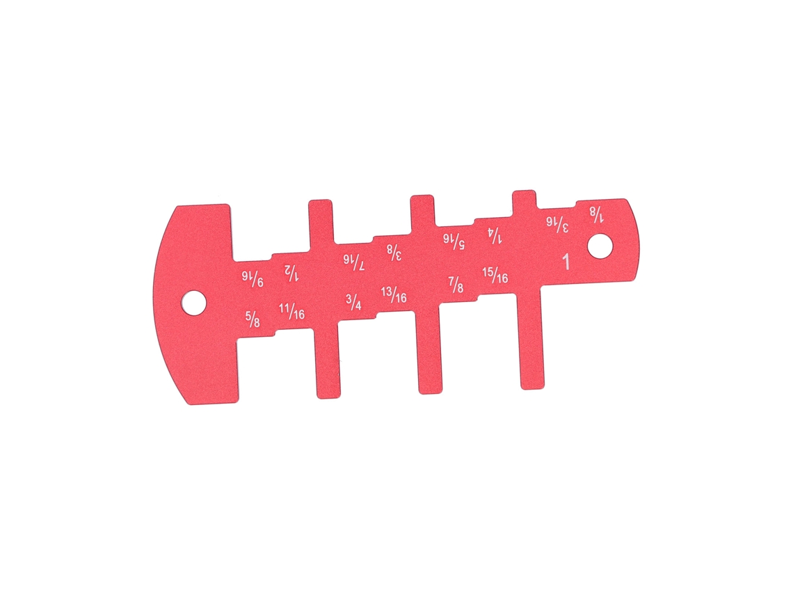 Calibrador De Profundidad Para Fresadora (medidas Imperiales) De 1/8 A 1 Pulgada. Herramienta De Bricolaje Para Carpintería Y Aluminio.