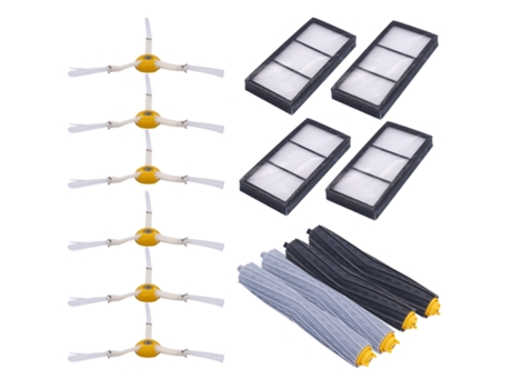 Accesorios para Robot barredor, 4 filtros Hepa, 6 cepillos laterales para Irobot Roomba serie 800, 900, 870, 880, 980
