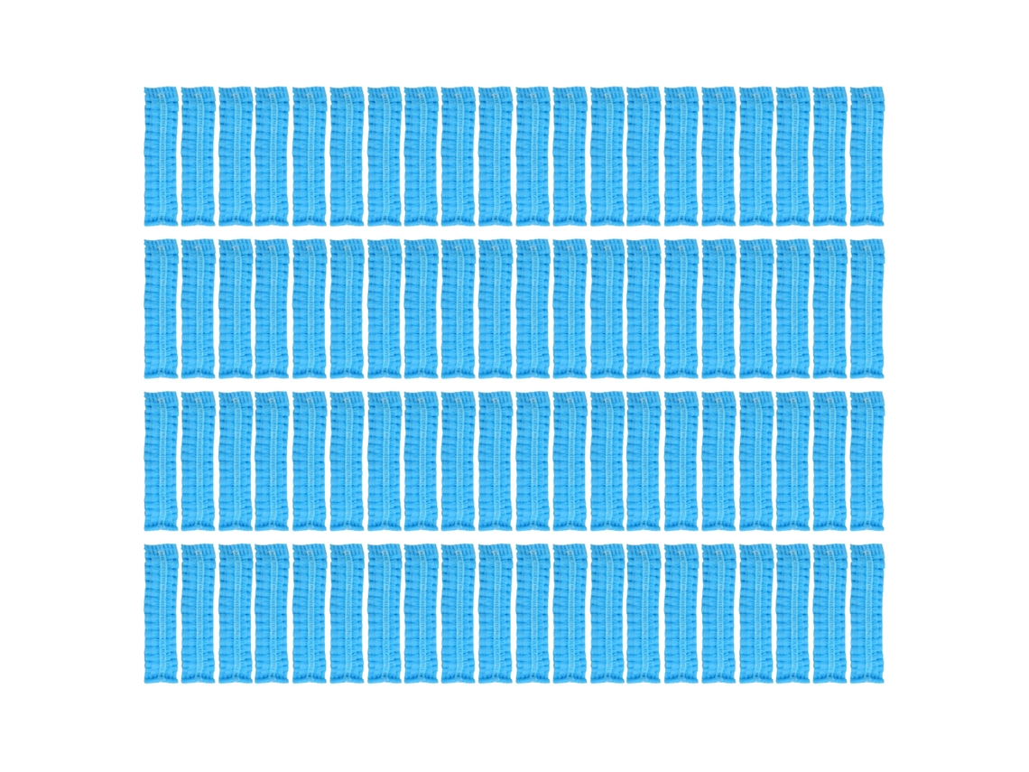 100 Fundas Desechables Elásticas E Higiénicas De Color Azul Para La Mayoría De Los Auriculares.