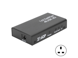 Divisor Hdmi 1x2, Convertidor Y Distribuidor 4k Hd De 100-240 V Con Doble Salida Para Tv, Consola Y Portátil.