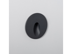Baliza Exterior Led 3w Empotrable Pared Circular Aluminio Gris Boiler 4000k Branco Neutro