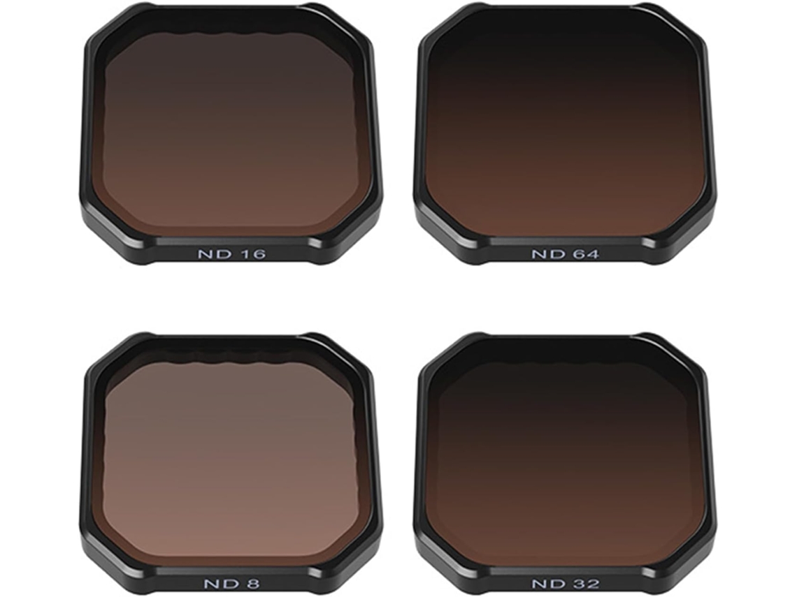 Juego De 4 Filtros Nd8, Nd16, Nd32 Y Nd64 Para Cámaras De Acción Acepro2 Con Revestimiento Impermeable Y