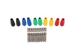 10 Peças Conector Banana De Cobre Puro 4mm 32a Corriente Alta Voltaje