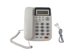 Teléfono Fijo Con Cable W168 Con Identificador De Llamadas Y Pantalla Lcd Para El Hogar, La Oficina Y El Hotel.