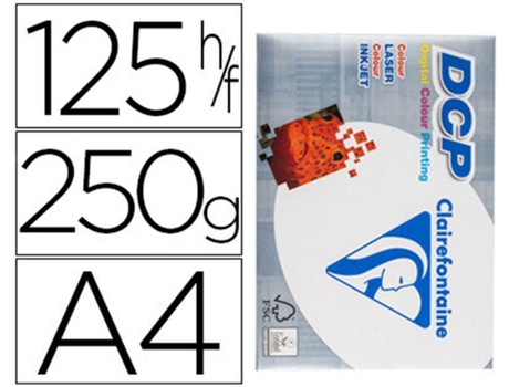 Clairefontaine Din Papel De Fotocopia A4 250 Gramos Paquete De 125 Hojas