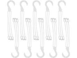 Kichouse Pack De 10 Macetas Colgantes, Cestas Colgantes De Plástico De 30 Cm Con Ganchos, Ideales Para Colgar En