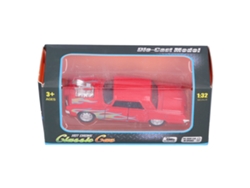 Coche de juguete ATS Alloy para niños, escala 1:32, con mecanismo de retroceso, funciona con pilas, color rojo, juguete para niños y bebés.
