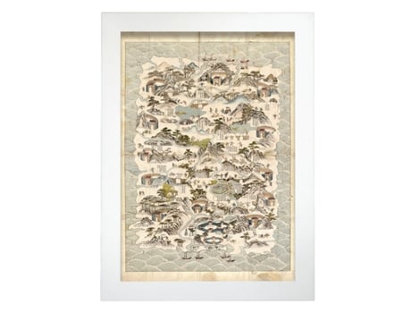NACNIC Pósters Geográficos En Vintage Mapa De Hainan (China) De 1820 1875 Ilustraciones De Antiguos Mapamundis En Tonos Sepia Tamaño A3 Sin Marco