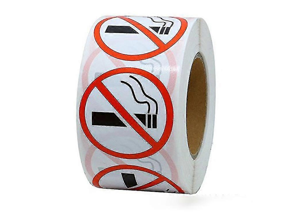 Rebe-500 Pegatinas Redondas De Advertencia No Fumar Para Restaurantes Autobuses Tiendas 2.5cm