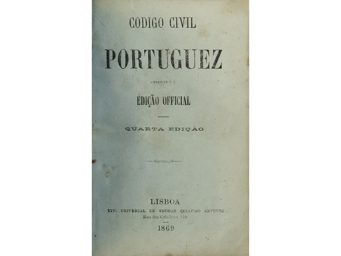 Libro Codigo Civil Portuguez. [Código De Seabra Com Repertorio Alphabetico] (Portugués)
