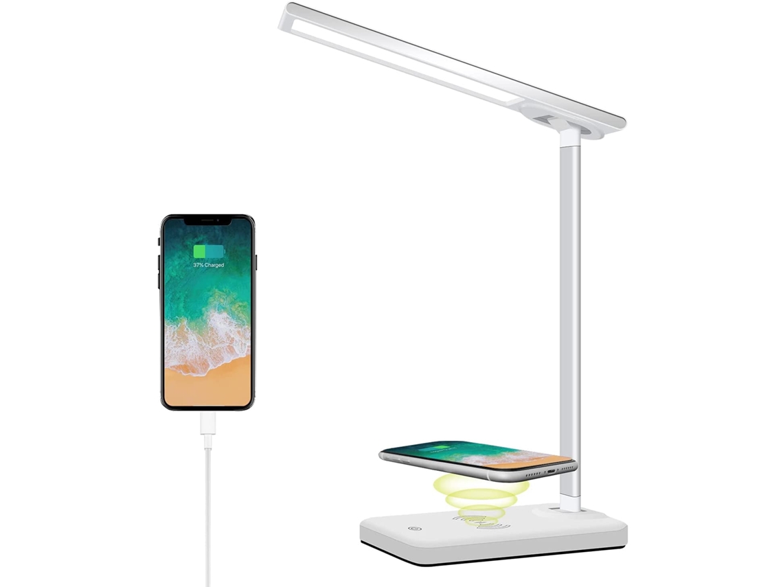 Lámpara LED con cargador inalámbrico