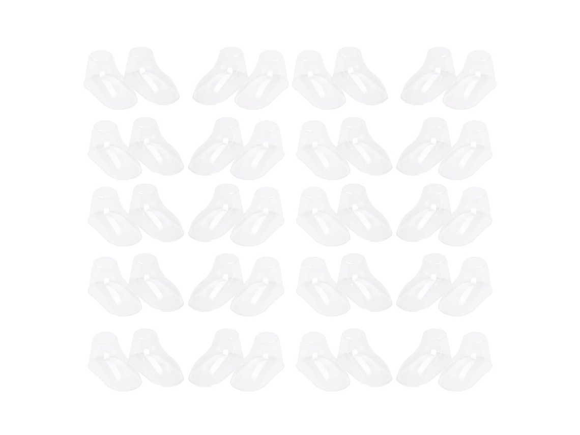 Conjunto De 100 Formas Transparentes Para Sapatos De Bebê