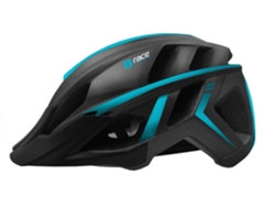 Casco B-RACE Ciclismo Stone In-Mold Negro Azul L (58/62 cm)