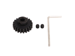 Engranaje Piñón De Motor Rc De Acero 20t 22mm Con Protección Contra La Oxidación Negro Para Repuesto Y Mejora De Coches Rc