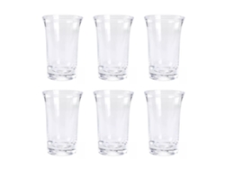 Juego de 6 vasos de chupito de 35 ml con base gruesa para whisky.