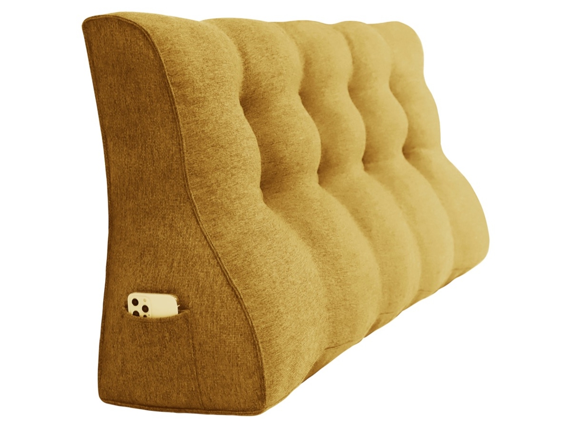 Cojín VERCART Amarillo 25 x120 x55 cm