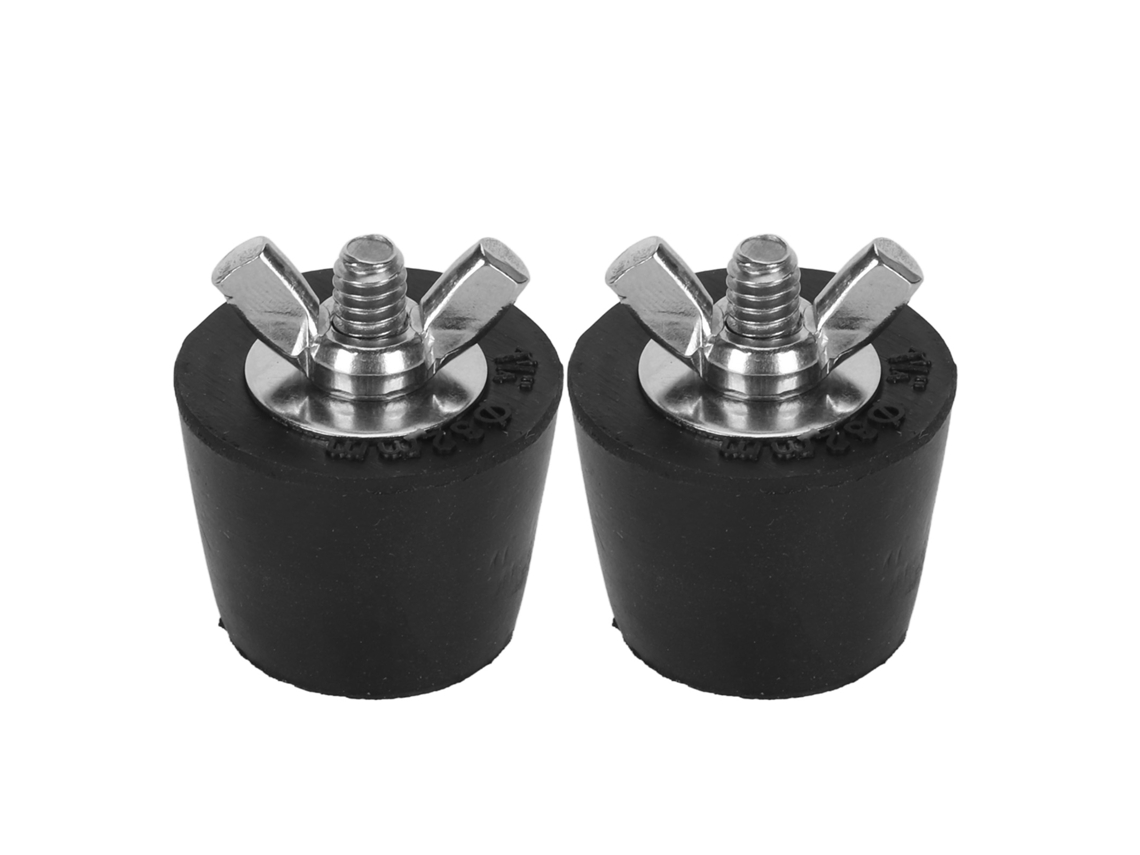 2 tapones de expansión de acero inoxidable para invernar piscinas, de goma, para tubos de piscina, accesorios de invernaje de 32 mm/1,3 pulgadas.