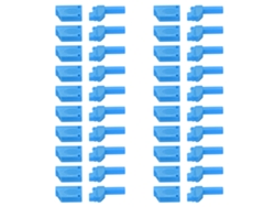 20 Unidades De Carcasa Aislante Para Enchufe Banana De 4 Mm (22,160 Pa) Para Conector Rc Azul