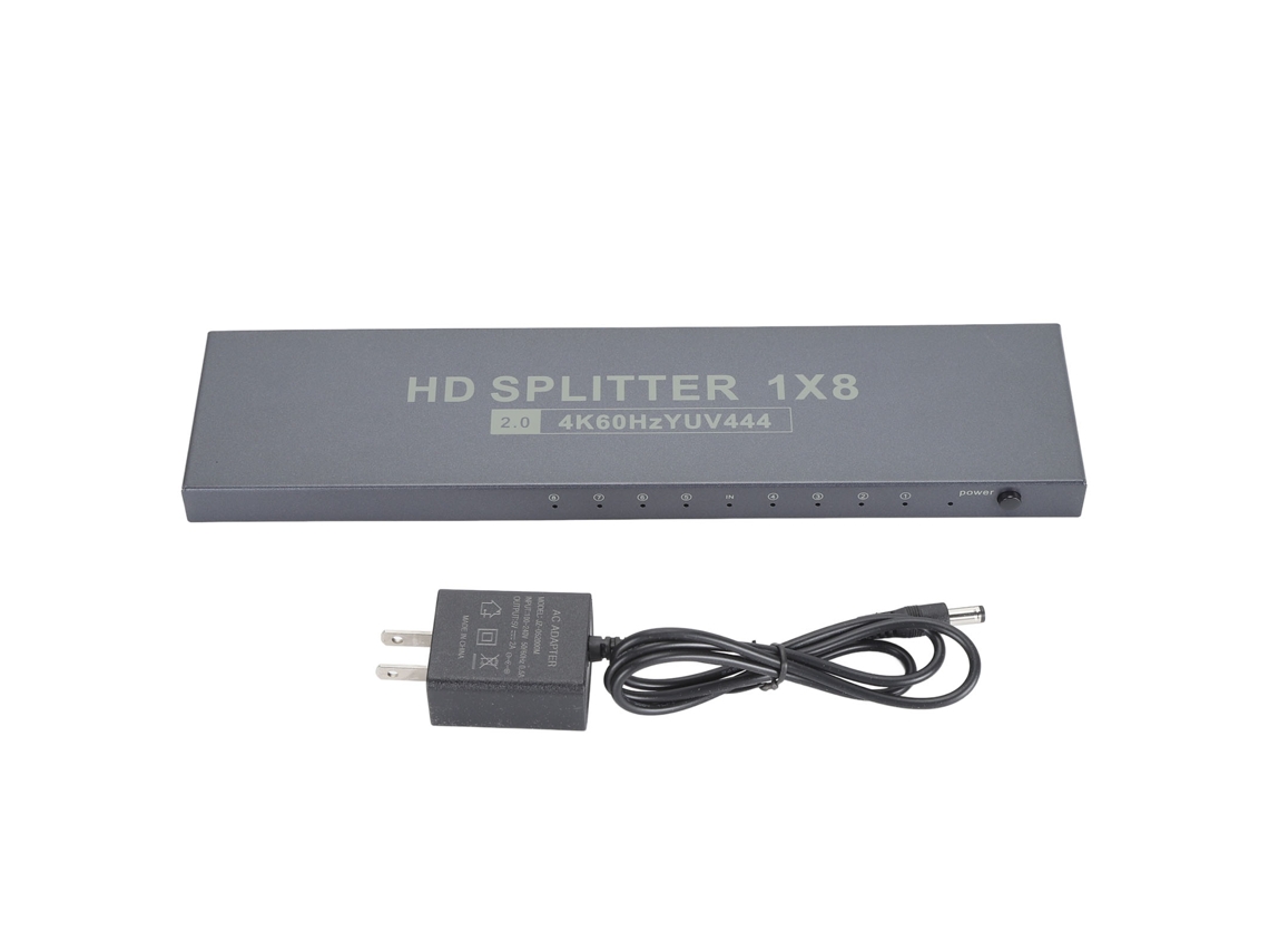 Divisor Hdmi 2.0 1 Entrada 8 Salidas Divisor De Pantalla Transmisión Hd 4k60hz