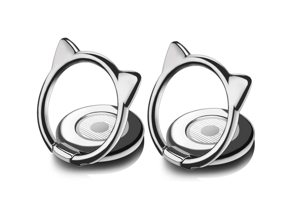 Soporte Para Teléfono Con Anillo Para Dedos Delgados De Gato De 3 Mm, Rotación De 360 Grados, Universal Anticaída.