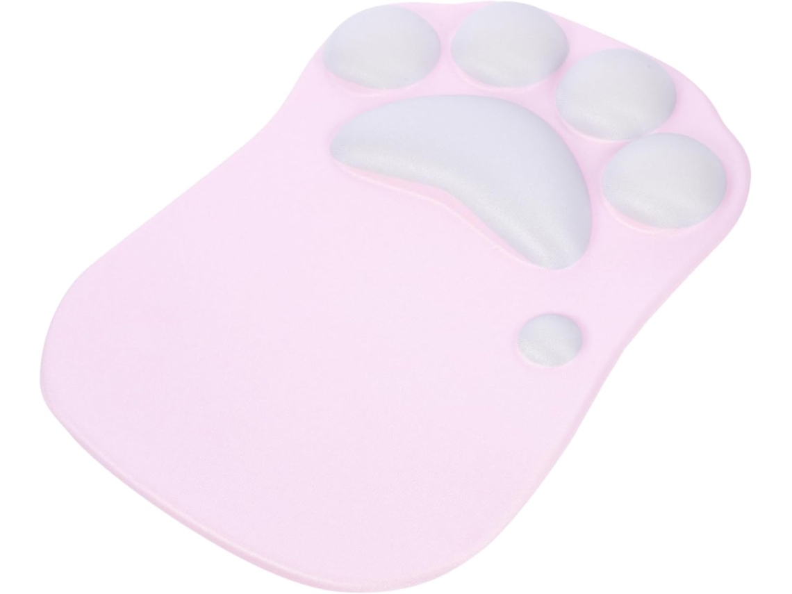 Alfombrilla de ratón ergonómica de silicona con forma de gato y reposamuñecas antideslizante para usar en la oficina/lugar de trabajo.