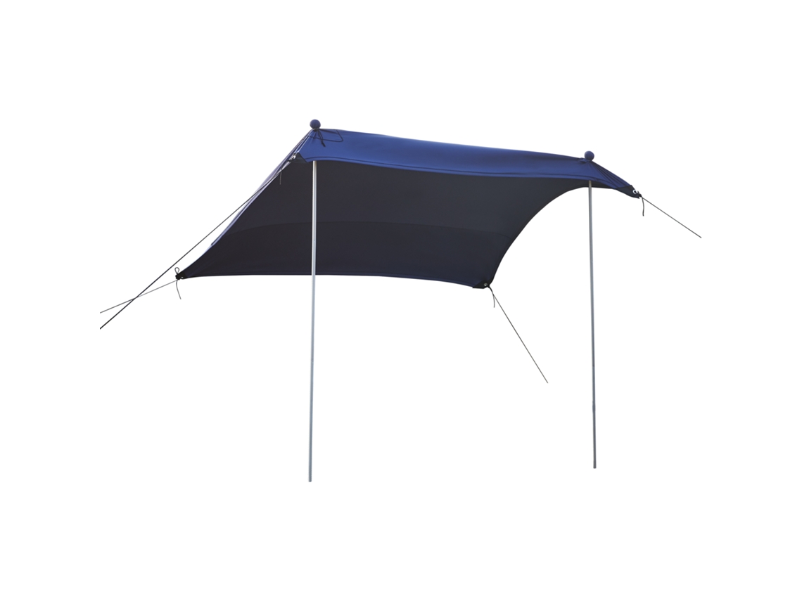 Toldo de playa Bernheze Lycra 4 bolsas rellenables 270x270x210cm - Azul [pro.tec]