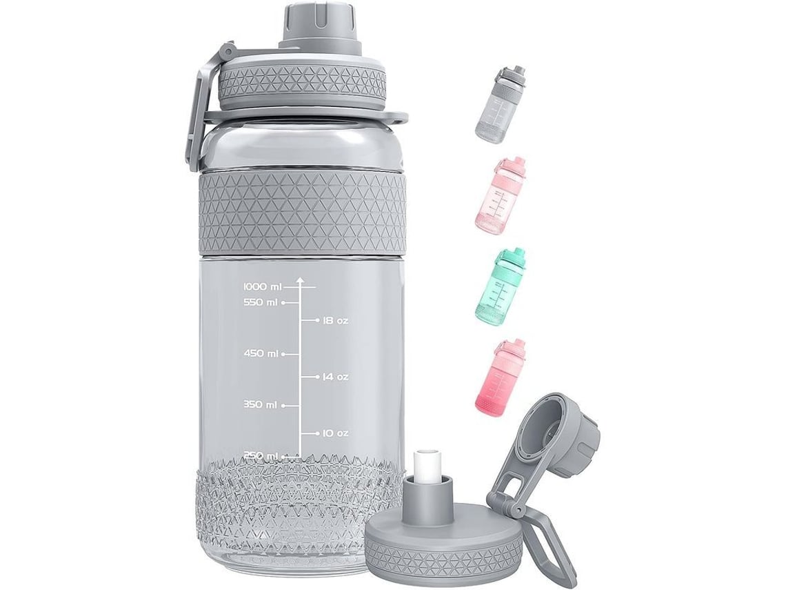 2026-27680-botella Deportiva 2l Con Marcador De Tiempo Y Pajita Anti-fugas Material Bpa Free Ideal Para Gimnasio Senderismo